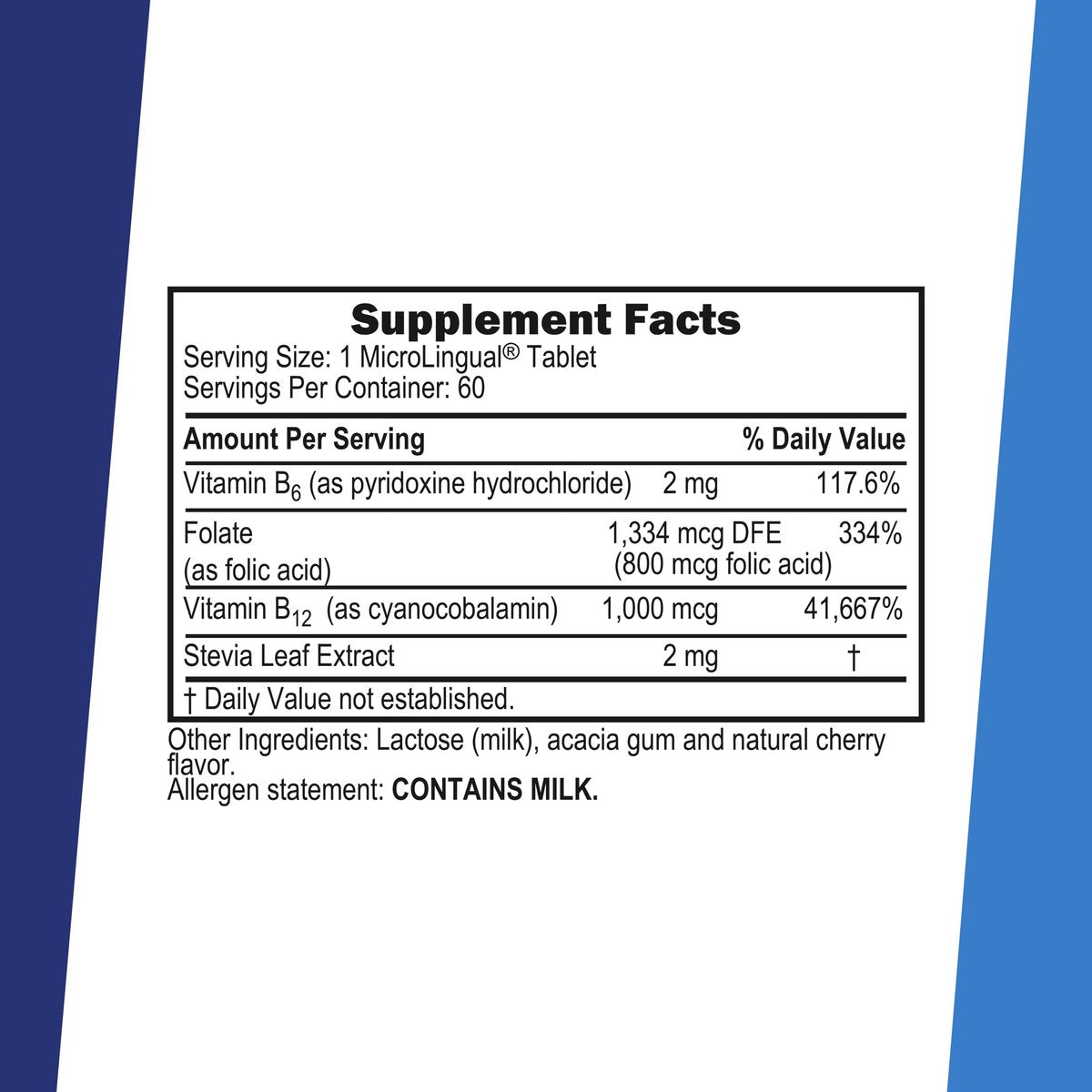 Superior Source Vitamin B-12 Cyanocobalamin 1000 mcg + B-6 + Folsäure 800 mcg – 60 sublinguale Tabletten zur Unterstützung von Herz, Gehirn und natürlicher Energie