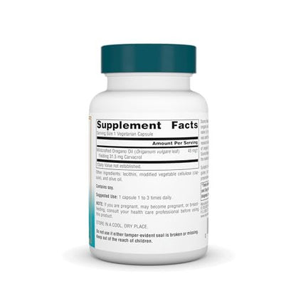 Source Naturals Wellness Öl des Oreganos - Standardisiert auf 70 % Carvacrol - 60 vegane Kapseln