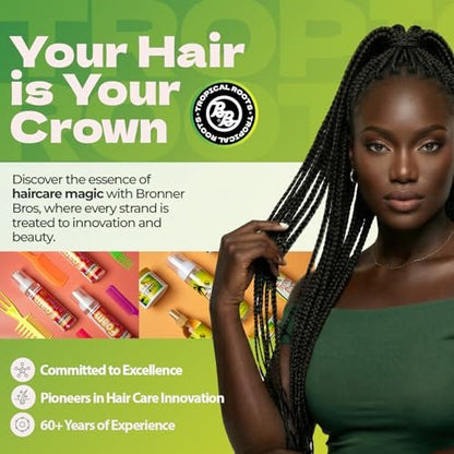 Bronner Brothers Tropical Roots Twist Cream – 177 ml Stylingcreme für definierte Locken und Twists