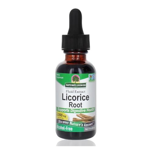 Nature's Answer Süßholzwurzel | Kräuterergänzung | Unterstützt die Verdauungsgesundheit | Nicht-GVO & Koscher | Alkoholfrei, Glutenfrei & Vegan 30 ml