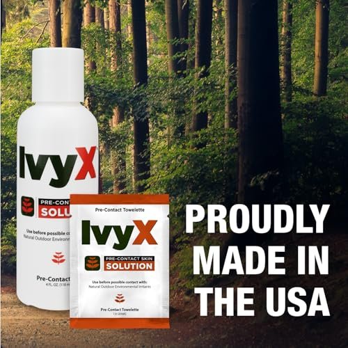 CoreTex Ivy X Pre-Contact Poison Ivy Protection Gel - 4oz Flasche - USA-gefertigter Barriereschutz gegen Giftefeu, Gifteiche und Giftsumach - Schnelltrocknend & ohne Kreide