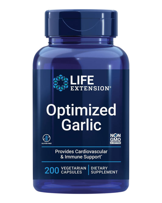 Life Extension Optimized Garlic – 200 Kapseln für Herzgesundheit, Immunsystem und Zellreinigung
