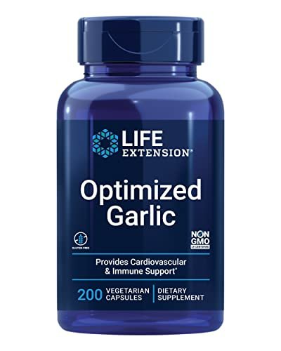Life Extension Optimized Garlic – 200 Kapseln für Herzgesundheit, Immunsystem und Zellreinigung