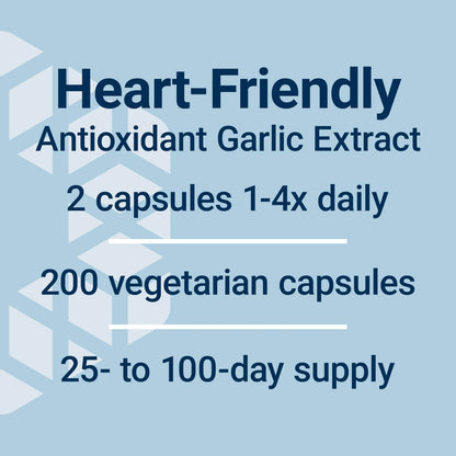 Life Extension Optimized Garlic – 200 Kapseln für Herzgesundheit, Immunsystem und Zellreinigung