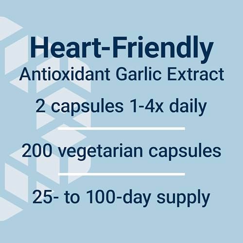 Life Extension Optimized Garlic – 200 Kapseln für Herzgesundheit, Immunsystem und Zellreinigung
