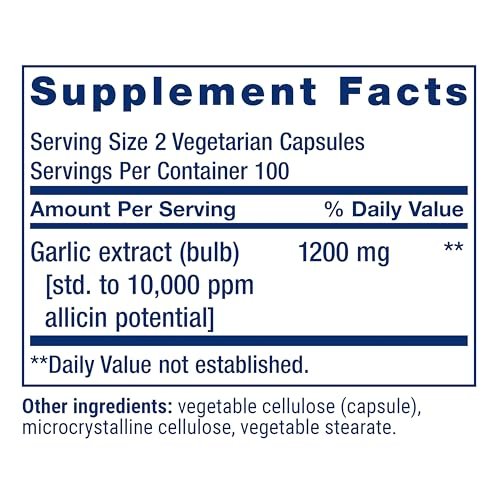 Life Extension Optimized Garlic – 200 Kapseln für Herzgesundheit, Immunsystem und Zellreinigung