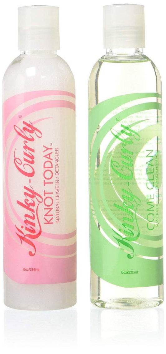 Kinky Curly Knot Today + Come Clean Shampoo Combo Set – 2 x 236 ml