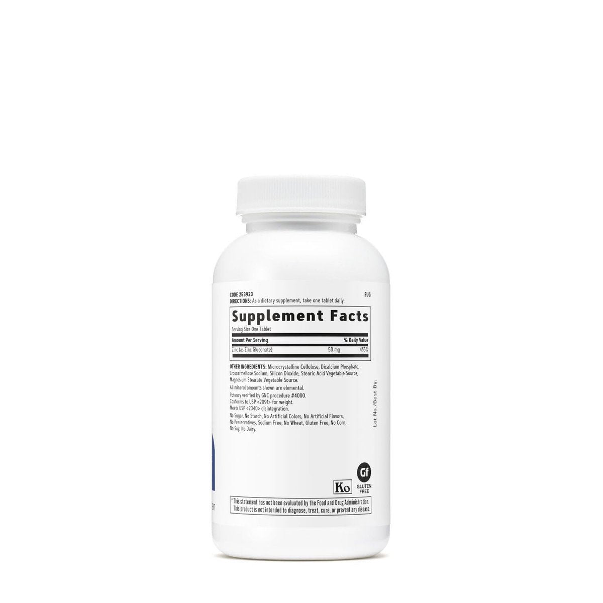 GNC Zink 50 mg – 250 Kapseln zur Unterstützung des Immunsystems
