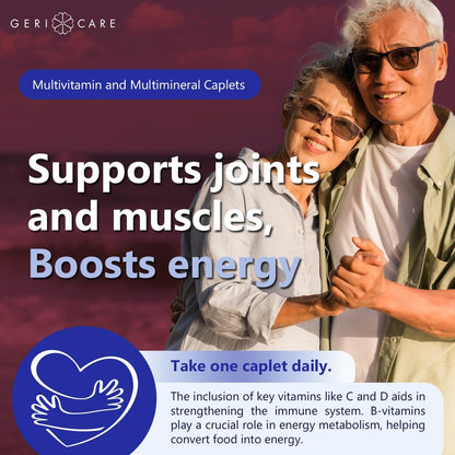 GeriCare Thera M Multivitamin-Kapseln – Vitamine und Mineralien für maximale Nährstoffunterstützung und antioxidativen Schutz, 100 Kapseln