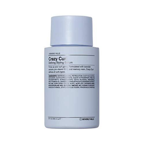 J Beverly Hills Blue Crazy Curl Defining Styling Serum mit Vitamin B5 für definierte Locken, 236 ml