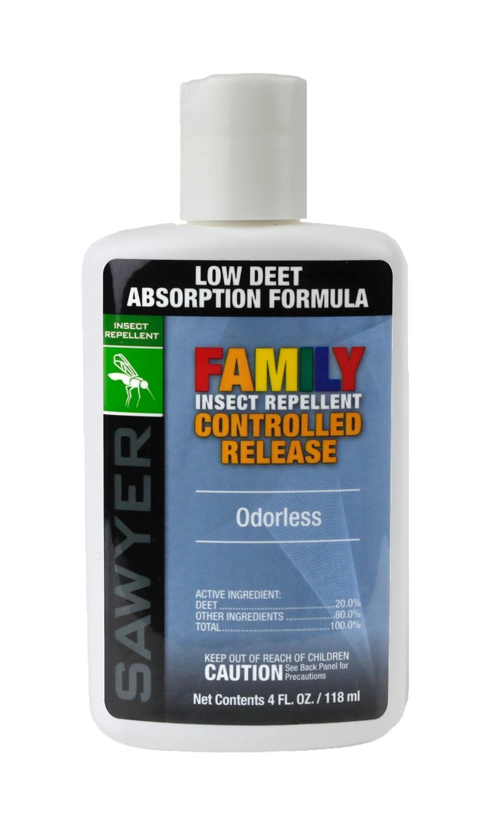 Sawyer Products SP520 Premium Familienschutz Insektenschutzmittel mit kontrollierter Freisetzung, 20% DEET Lotion, 118 ml