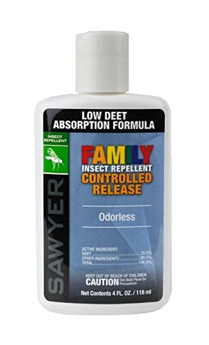 Sawyer Products SP520 Premium Familienschutz Insektenschutzmittel mit kontrollierter Freisetzung, 20% DEET Lotion, 118 ml