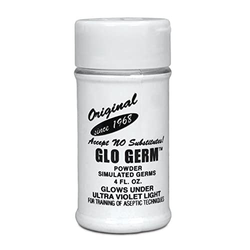 Glo Germ Pulver – 4 Unzen Weißes Handhygiene-Schulungspulver