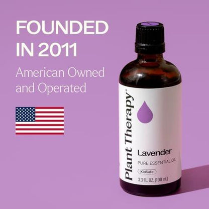 Plant Therapy Lavendel Ätherisches Öl 100% Rein, Unverdünnt, Therapeutische Qualität, Aromatherapie Diffuser für Entspannung und Körperpflege, Gesunde Haut und Haare, 10 ml (1/3 oz)