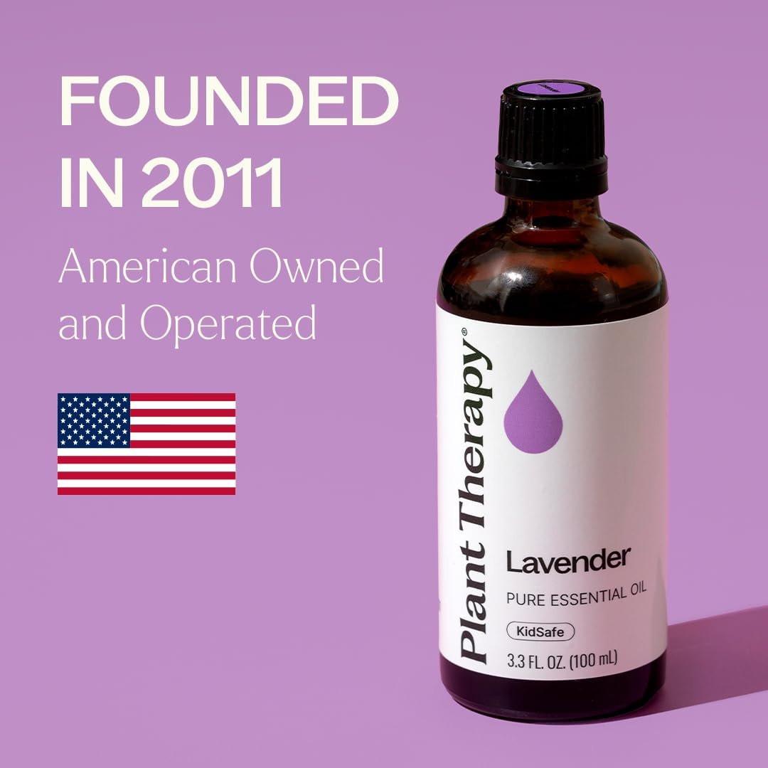 Plant Therapy Lavendel Ätherisches Öl 100% Rein, Unverdünnt, Therapeutische Qualität, Aromatherapie Diffuser für Entspannung und Körperpflege, Gesunde Haut und Haare, 10 ml (1/3 oz)