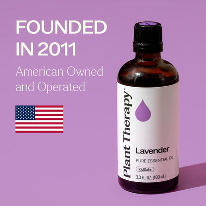 Plant Therapy Lavendel Ätherisches Öl 100% Rein, Unverdünnt, Therapeutische Qualität, Aromatherapie Diffuser für Entspannung und Körperpflege, Gesunde Haut und Haare, 10 ml (1/3 oz)