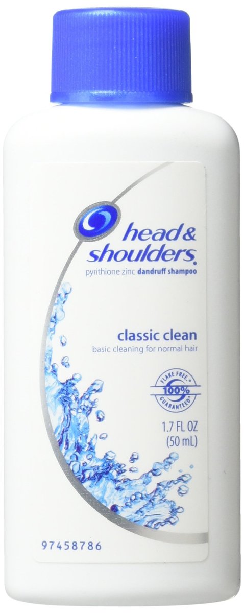 Head & Shoulders Classic Clean Anti-Schuppen Shampoo (3er-Pack, 50 ml pro Flasche)