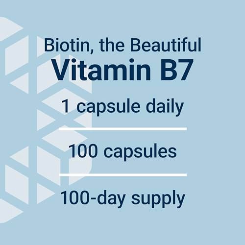 Life Extension Biotin 600 mcg – Vitamin B7 für schönes Haar, Nägel und mehr – 100 Kapseln, glutenfrei, nicht-GVO