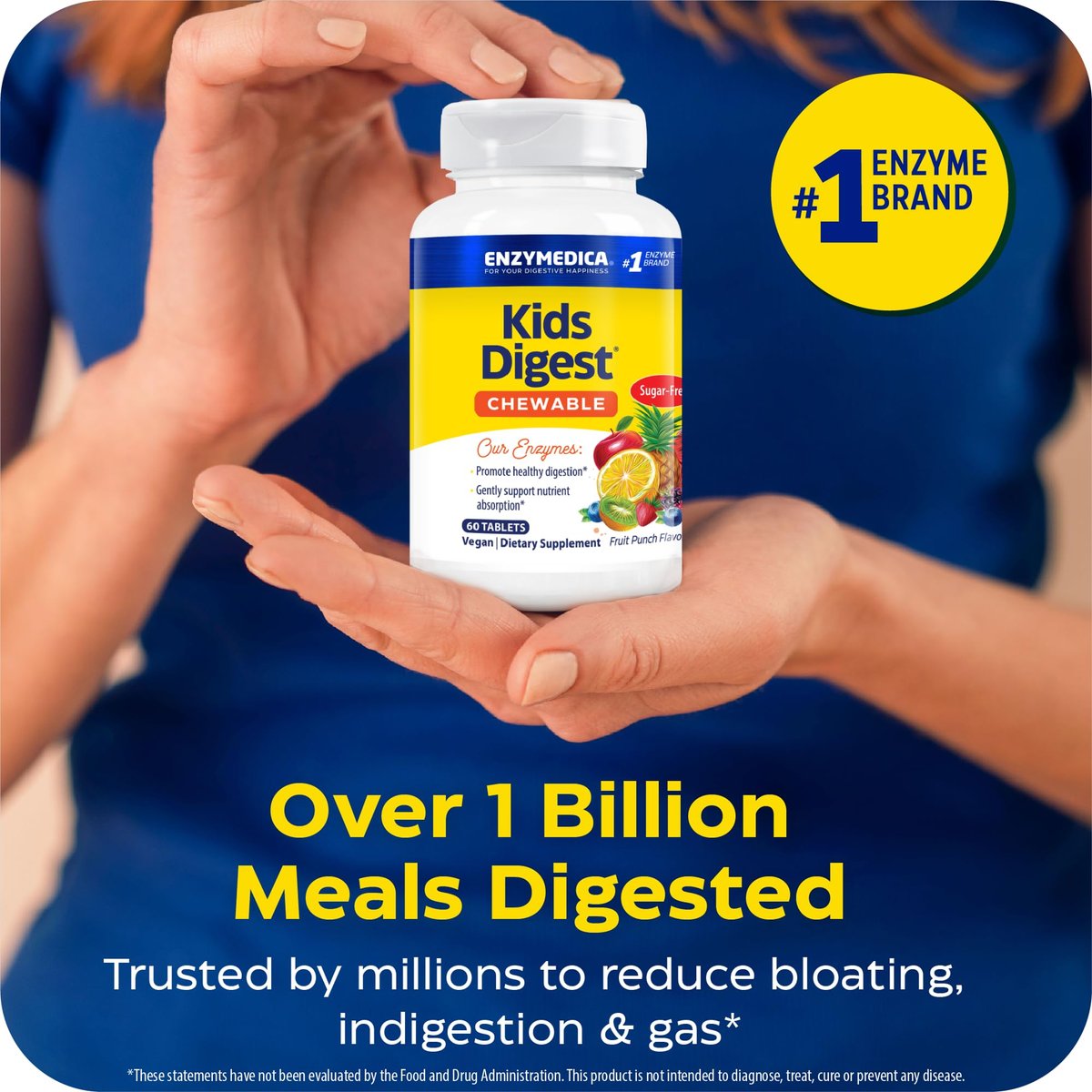ENZYMEDICA Kids Digest Chewable Kapseln – 60 Stück, Verdauungsenzyme für Kinder