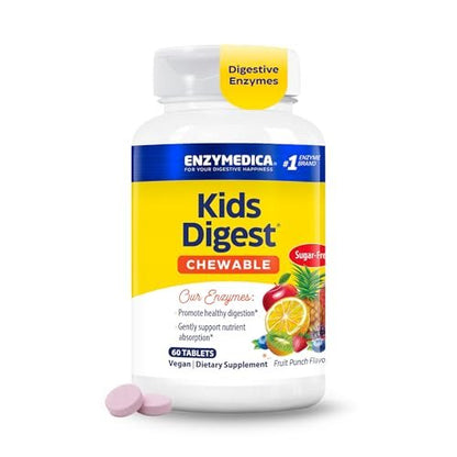 ENZYMEDICA Kids Digest Chewable Kapseln – 60 Stück, Verdauungsenzyme für Kinder