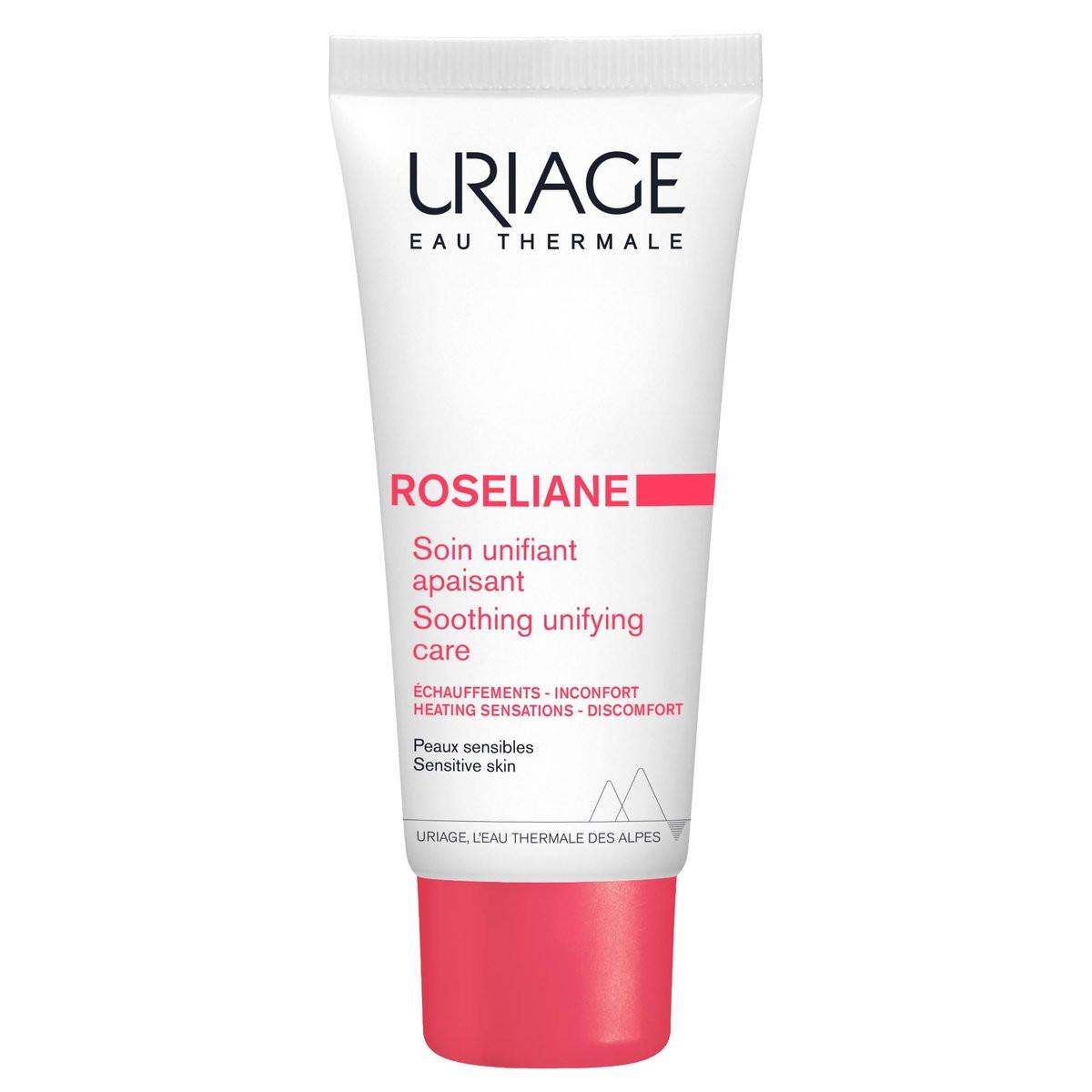 Uriage Roséliane Sichtbare Rötungen Neutralisierende Reichhaltige Pflege mit Rotalgen + Ceramiden + Sheabutter – Beruhigt, Nährt und Reduziert sichtbare Rötungen – Reichhaltige Gesichtspflege für langanhaltenden Komfort – Nicht komedogen