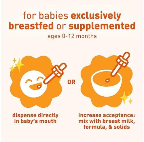 Enfamil Baby Vitamin D-Vi-Sol Flüssige Nahrungsergänzung für Säuglinge – Unterstützt starke Zähne & Knochen, glutenfrei, 50-Tage-Vorrat, Tropfflasche