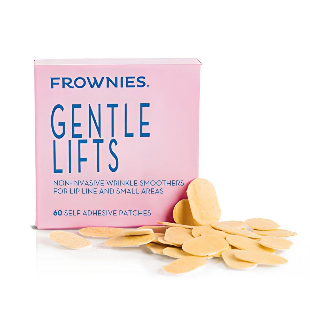 Frownies Anti-Falten-Patches für feine Lippenfältchen – Hypoallergene Lächelfalten-Pflaster – 60 Patches für die Nacht