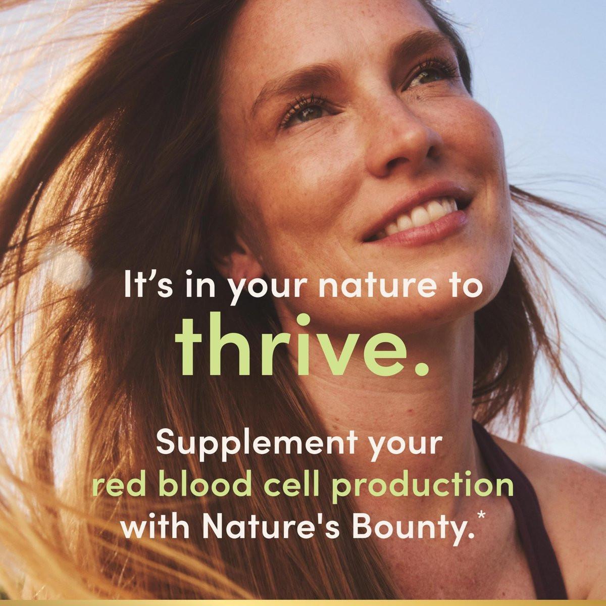 Nature's Bounty Sanftes Eisen 28 mg Kapseln mit Vitamin C, Folsäure, Vitamin B-12 – Eisenpräparat, Nicht-GVO, Glutenfrei, 90 Stück
