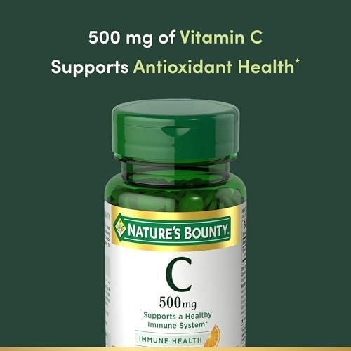 Nature's Bounty Vitamin C Tabletten 500 mg, 100 Stück – Immunsystem Unterstützung