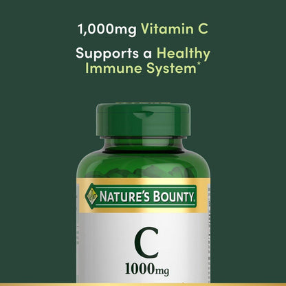 Nature's Bounty Vitamin C 1000 mg – Immunstärkung & Antioxidans, 100 Kapseln