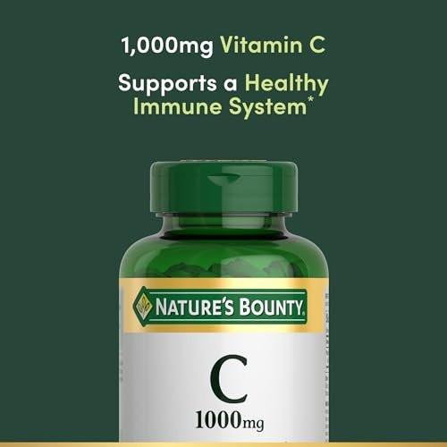 Nature's Bounty Vitamin C 1000 mg – Immunstärkung & Antioxidans, 100 Kapseln