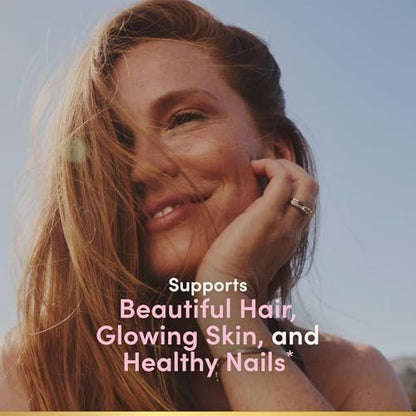 Nature's Bounty Optimal Solutions Haar, Haut & Nägel Formel mit 3.000 mcg Biotin – 60 überzogene Tabletten