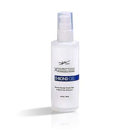 X10 Pro-Tools D Bond Gel Remover von The Hair Shop – Keratin-Glue-Fusion-Entferner für Pre-Bonded U-Tip, K-Tip, Tape-Ins und Shrinkies (118 ml Flasche)