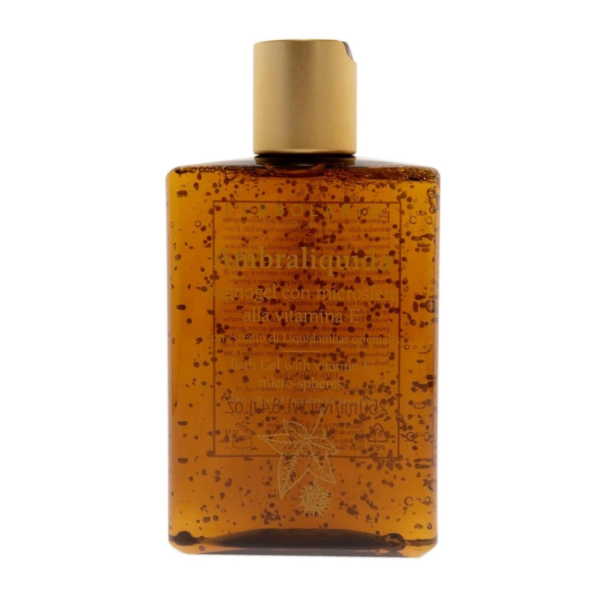 L'Erbolario Duschgel mit Vitamin-E-Mikrosphären – Schützendes und tonisierendes Körperwaschgel mit Liquidambar-Extrakt – Ambraliquida, 250 ml