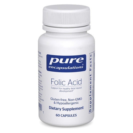 Pure Encapsulations Folsäure | Hypoallergenes Nahrungsergänzungsmittel | 60 Kapseln