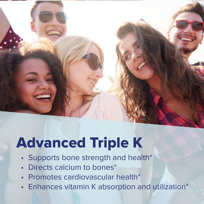 Superior Source Advanced Triple K – Knochengesundheit & Immununterstützung mit Vitamin K1 & K2, 30 Instant-Dissolve Tabletten