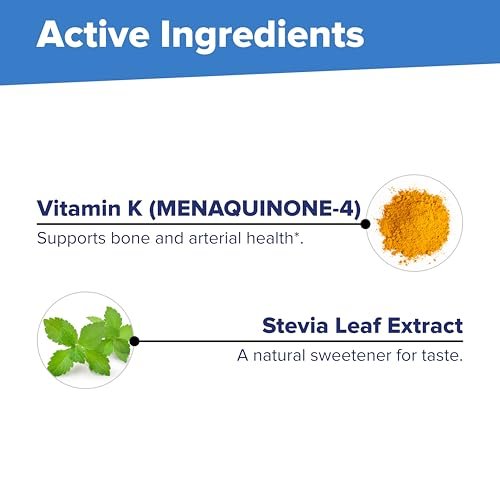 Superior Source Vitamin K2 500 mcg MK-4 – Sublingual-Tabletten für Knochenstärke und Kalziumaufnahme, 60 Stück