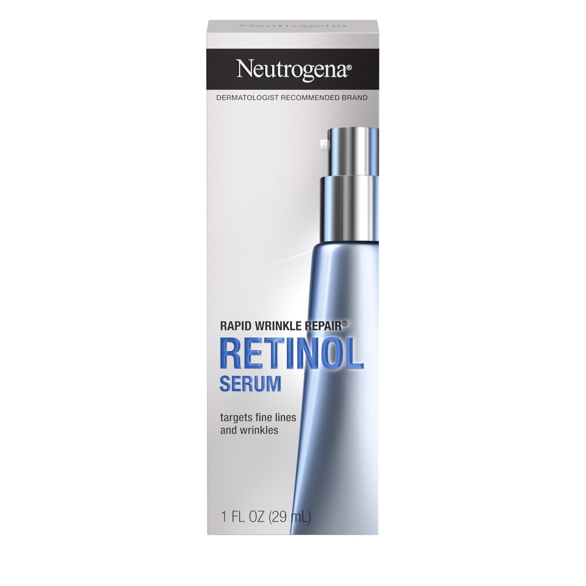 Neutrogena Rapid Wrinkle Repair Retinol Gesichtsserum – Tägliches Anti-Aging Serum mit Retinol & Hyaluronsäure gegen feine Linien, Falten & dunkle Flecken, 30 ml
