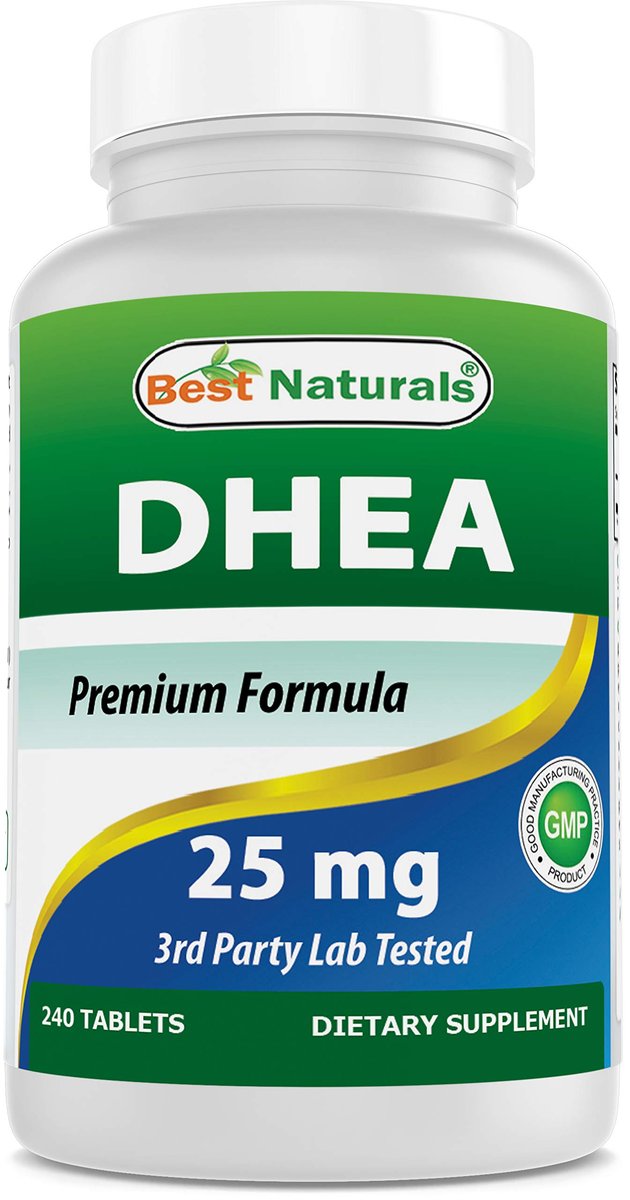 Best Naturals Dhea 25 mg Supplement – 240 Tabletten – Unterstützt ausgeglichene Hormonspiegel für Männer & Frauen – Fördert gesundes Altern – Hergestellt in den USA