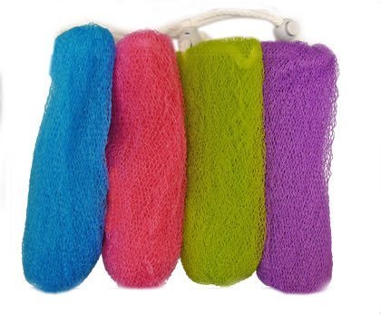 Aquasentials Peeling-Mesh-Seifenbeutel (4er-Pack) (Farben gemischt)
