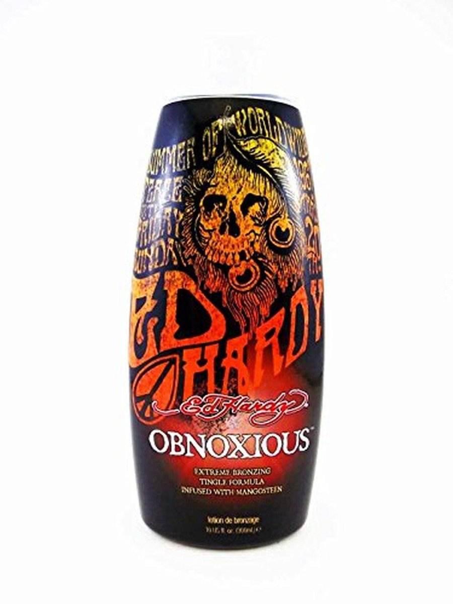 Ed Hardy Obnoxious Extreme Bronzer Tingle Tanning Lotion, 10 oz. – Intensive Bräunung mit Kribbeleffekt