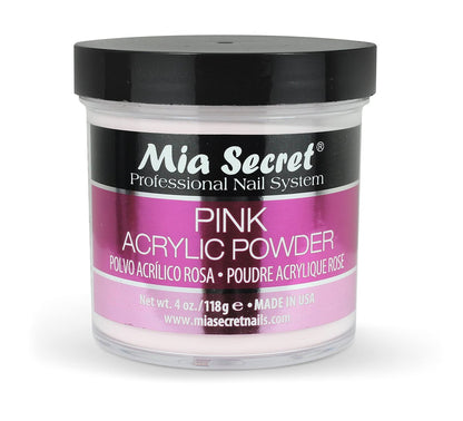 Mia Secret Pink Acrylic Powder 4 oz. – Hochwertiges Acrylpulver für Nageldesign