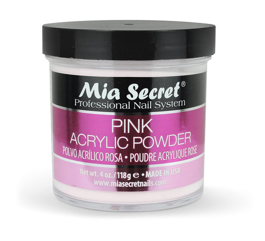 Mia Secret Pink Acrylic Powder 4 oz. – Hochwertiges Acrylpulver für Nageldesign