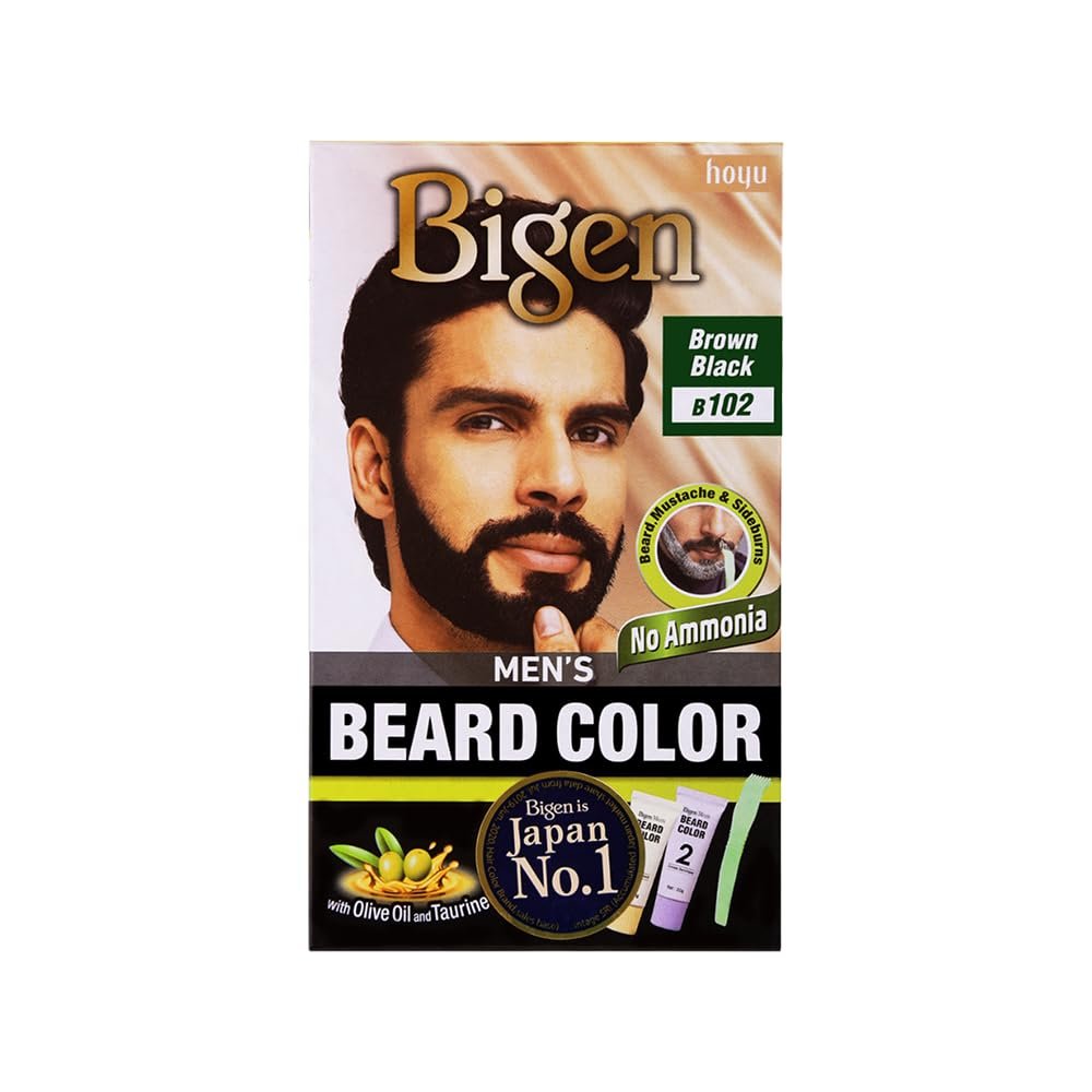 Bigen Bartfarbe für Männer, 40g - Braunschwarz B102 (1er Pack)