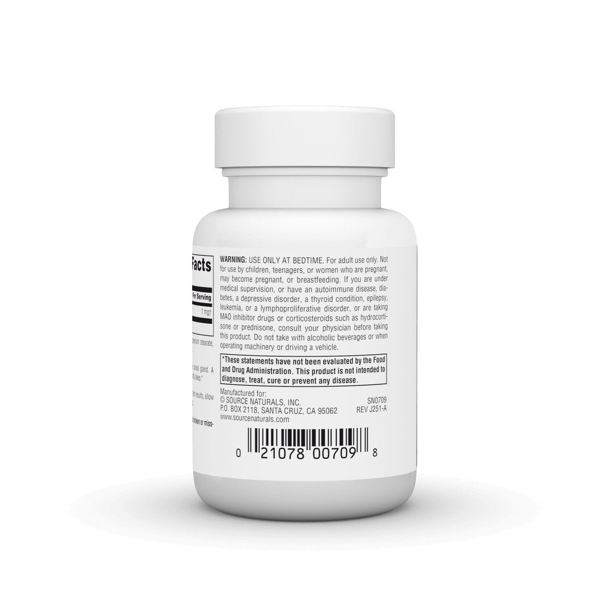 Source Naturals Melatonin 1 mg - 100 Minzgeschmack Lutschtabletten zur Schlafförderung