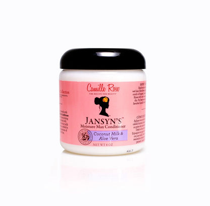 Camille Rose Conditioner, Jansyn’s Moisture Max – Entwirrer & Tiefenpflege für trockenes, geschädigtes Haar, Frizz-Kontrolle, 237 ml