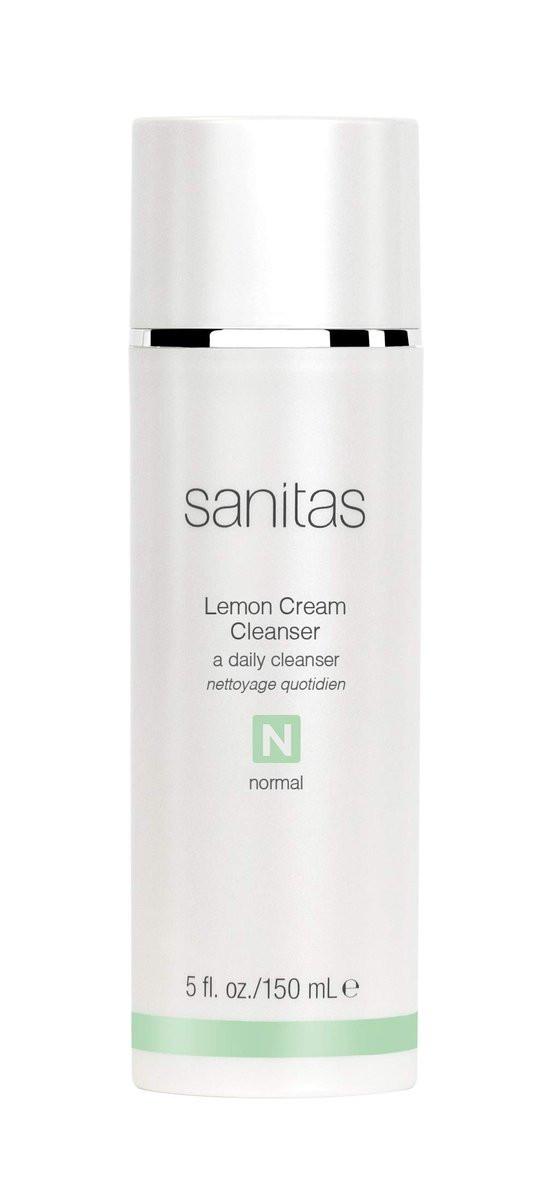 Sanitas Skincare Lemon Cream Cleanser – Anreichernder Reiniger mit Vitamin C, Vitamin E und Jojobaöl, 150 ml