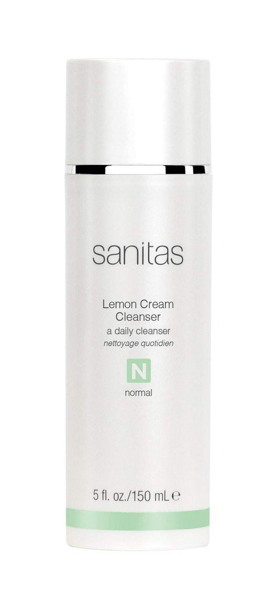 Sanitas Skincare Lemon Cream Cleanser – Anreichernder Reiniger mit Vitamin C, Vitamin E und Jojobaöl, 150 ml