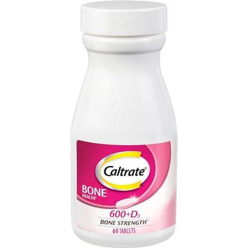 Caltrate 600 Plus D3 Calcium und Vitamin D Tabletten – Knochengesundheit für Erwachsene, 60 Stück