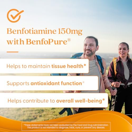 Doctor's Best Benfotiamin 300 mit BenfoPure – Unterstützt einen gesunden Glukosestoffwechsel, Non-GMO, vegan, glutenfrei, sojafrei, 300 mg, 60 vegane Kapseln